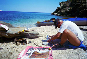 Panoramica della spiaggia di Mesachti